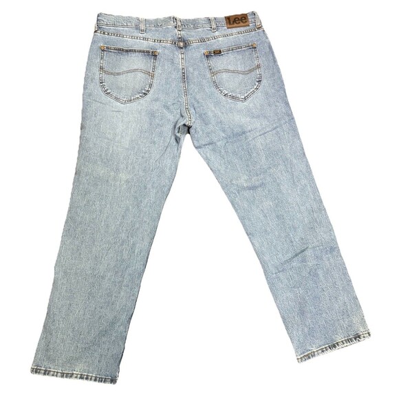 NWT Lee Jeans Regular Straight Leg Mens 40x29 Blue Comfort Stretch Medium Wash - Picture 4 of 7